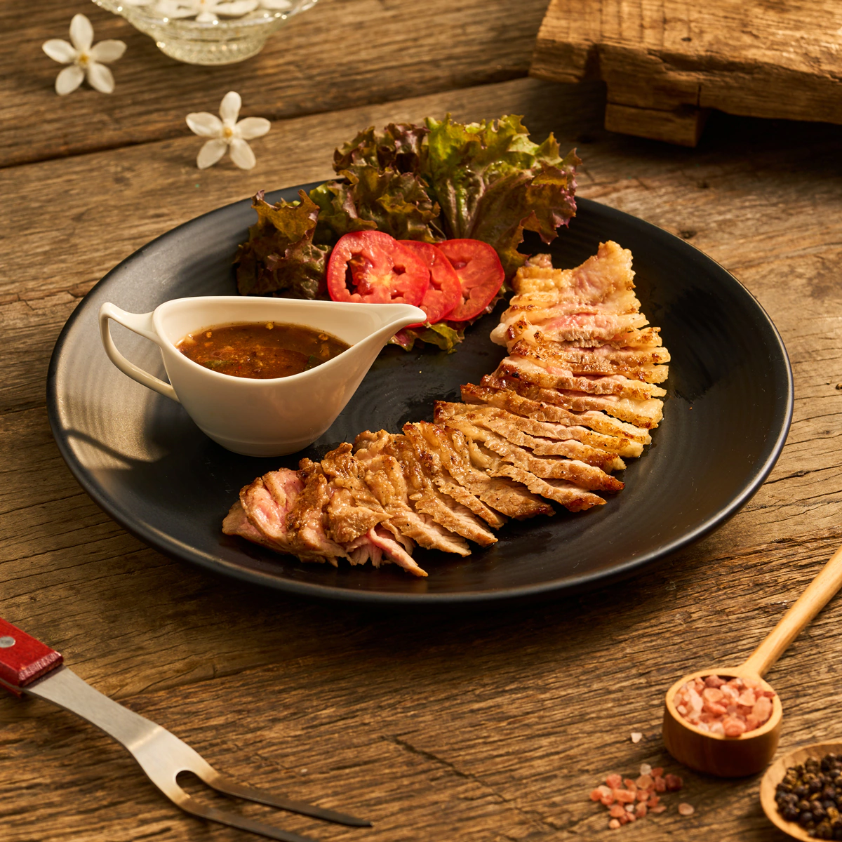 Beef Sirloin Steak with Thai BBQ Sauce